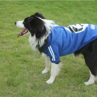 HKM-0780989 Comfortable Dog Sweatshirt in Red, Blue, and Yellow for Medium to Extra Large Breeds