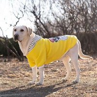 HKM-0780989 Comfortable Dog Sweatshirt in Red, Blue, and Yellow for Medium to Extra Large Breeds