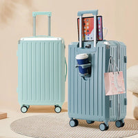 HKM-078227 Versatile Trolley Luggage Set - 14, 20, 24, 28 Inch Travel Suitcase with 360-Degree Rotating Wheels