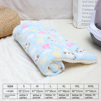 HKM-0785725 Flannel Winter Pet Mat Cat Nest - Cozy Multi-Color Cat Pad for Dogs and Cats
