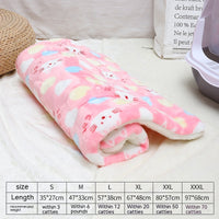 HKM-0785725 Flannel Winter Pet Mat Cat Nest - Cozy Multi-Color Cat Pad for Dogs and Cats