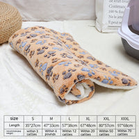 HKM-0785725 Flannel Winter Pet Mat Cat Nest - Cozy Multi-Color Cat Pad for Dogs and Cats