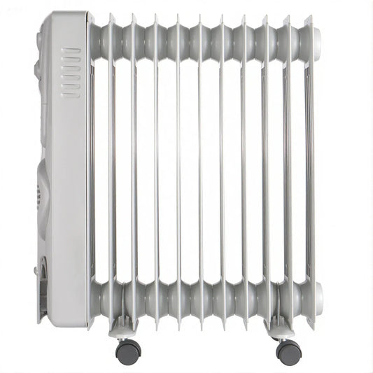 HKM-078611 2900W Oil Filled Radiator with Adjustable Thermostat for Fast and Quiet Whole-Room Heating
