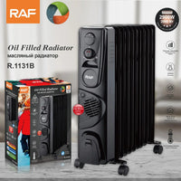 HKM-078611 2900W Oil Filled Radiator with Adjustable Thermostat for Fast and Quiet Whole-Room Heating