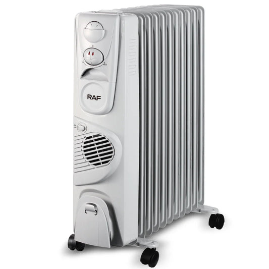 HKM-078611 2900W Oil Filled Radiator with Adjustable Thermostat for Fast and Quiet Whole-Room Heating