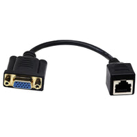 HKM-078675 VGA Male to VGA Female Adapter Cable with RJ-45 Network Interface