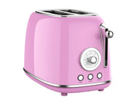 HKM-078739 Retro Stainless Steel 2 Slice Waffle Maker and Bread Toaster with Grill Function
