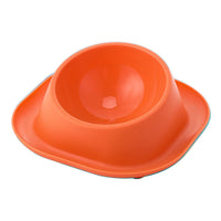 HKM-0787645 Stainless Steel Anti-Tip Cat Bowl with Oblique Mouth for Leak-Proof Feeding