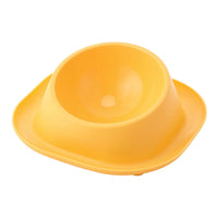 HKM-0787645 Stainless Steel Anti-Tip Cat Bowl with Oblique Mouth for Leak-Proof Feeding