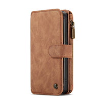 HKM-078867 Mobile Phone Split Flip Case for Apple - Imitation Leather, Available in Brown, Red, and Black