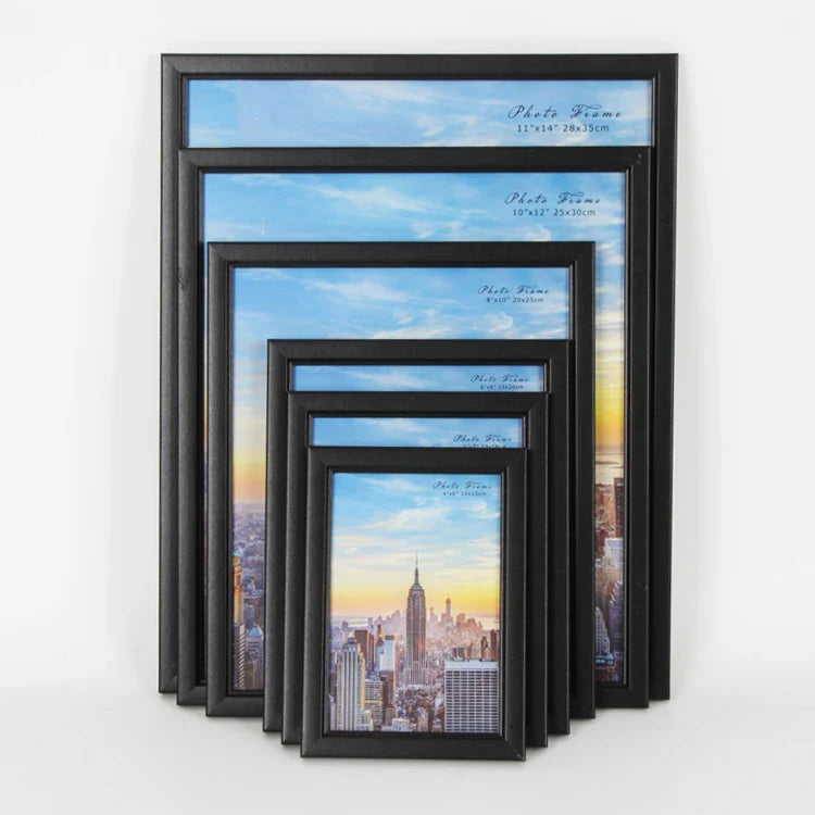 HKM-078867 Stylish A4 Black MDF Photo Frames in Custom Sizes for Home Wall Decoration