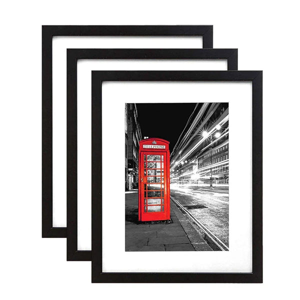 HKM-078867 Stylish A4 Black MDF Photo Frames in Custom Sizes for Home Wall Decoration