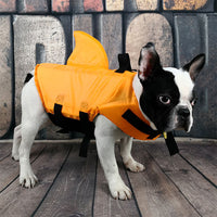 HKM-0789053 Lightweight Shark Fin Pet Swimsuit for Dogs - Comfortable Swim Jacket for Large and Small Breeds