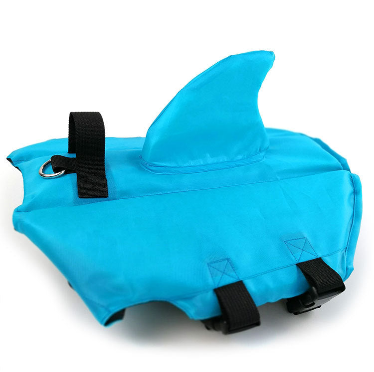 HKM-0789053 Lightweight Shark Fin Pet Swimsuit for Dogs - Comfortable Swim Jacket for Large and Small Breeds