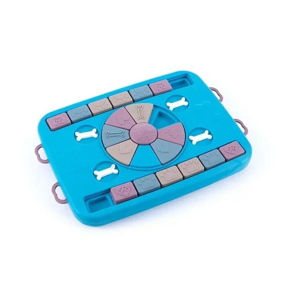 HKM-078995 Interactive Slow Feed Pet Toy - Engaging Food Dispenser Puzzle for Dogs and Cats, Non-Slip Design, Enhances IQ, 39x28x5cm