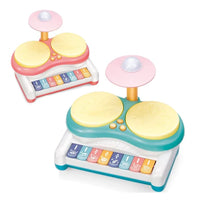 HKM-078995 Multifunctional Baby Jazz Drum Set with Light and Musical Keyboard for Kids