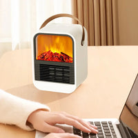 HKM-079187 Portable Electric Fan Heater for Home Office and Indoor Use - 1000W Quick Heat Solution for Winter