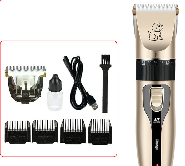 HKM-0793021 Pet Electric Hair Clipper Set with Ceramic Blade and Accessories