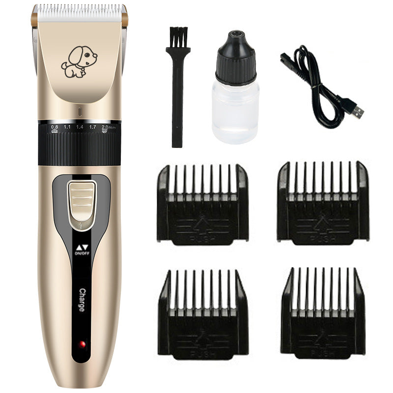 HKM-0793021 Pet Electric Hair Clipper Set with Ceramic Blade and Accessories
