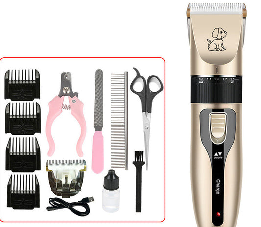 HKM-0793021 Pet Electric Hair Clipper Set with Ceramic Blade and Accessories