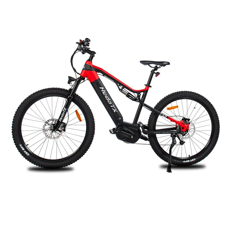 HKM-079315 27.5-Inch Full Suspension Mountain Bike with Hydraulic Disc Brakes and Lithium Battery