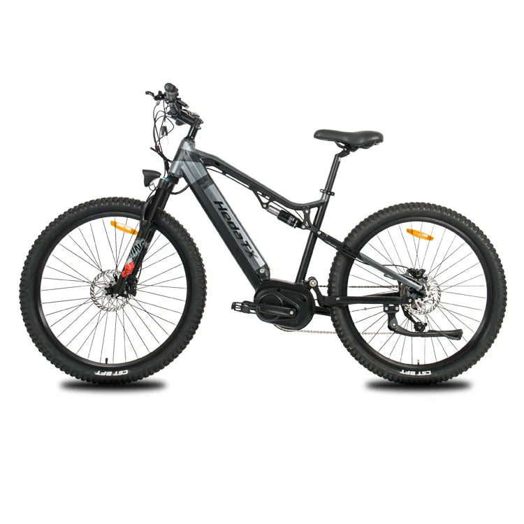 HKM-079315 27.5-Inch Full Suspension Mountain Bike with Hydraulic Disc Brakes and Lithium Battery