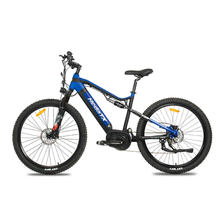 HKM-079315 27.5-Inch Full Suspension Mountain Bike with Hydraulic Disc Brakes and Lithium Battery