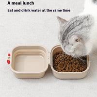 HKM-0793405 Pet Dog Water Cup Kettle with Snack Box for Cats and Dogs, 400ml Capacity