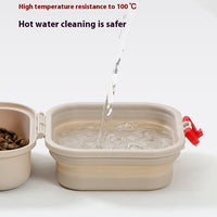 HKM-0793405 Pet Dog Water Cup Kettle with Snack Box for Cats and Dogs, 400ml Capacity