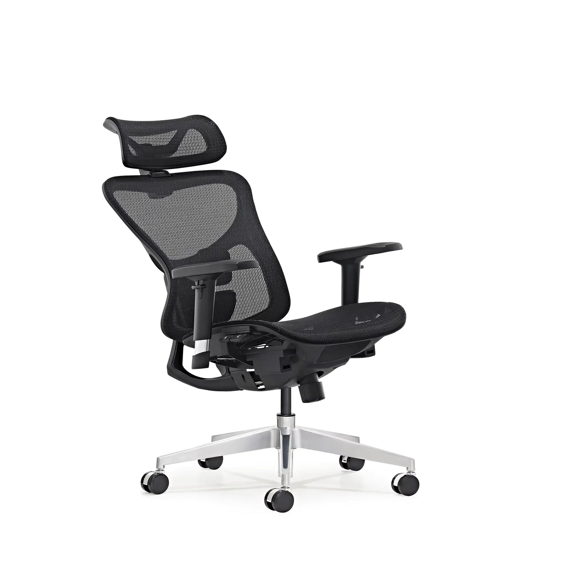 HKM-079443 Ergonomic High Back Office Chair with Adjustable Headrest and Mesh Design