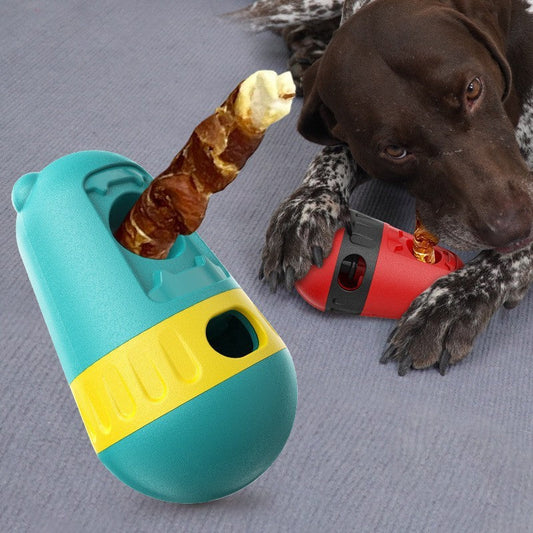 HKM-079443 New Slow Food Dropping Ball Snack Stick Holder Dog Toy