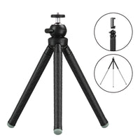 HKM-079699 Adjustable Tripod for iPhone with 7 Sections, High Elastic Rubber, 110CM Max Height, Anti-Skid Design