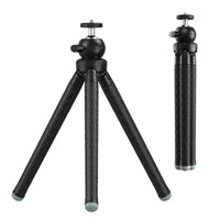 HKM-079699 Adjustable Tripod for iPhone with 7 Sections, High Elastic Rubber, 110CM Max Height, Anti-Skid Design