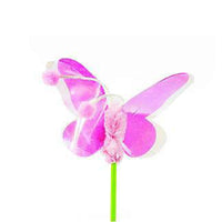 HKM-0798013 Cat Feather Sequins Ticker Stick - 45 cm Plush Ball Toy