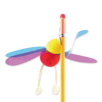 HKM-0798013 Cat Feather Sequins Ticker Stick - 45 cm Plush Ball Toy