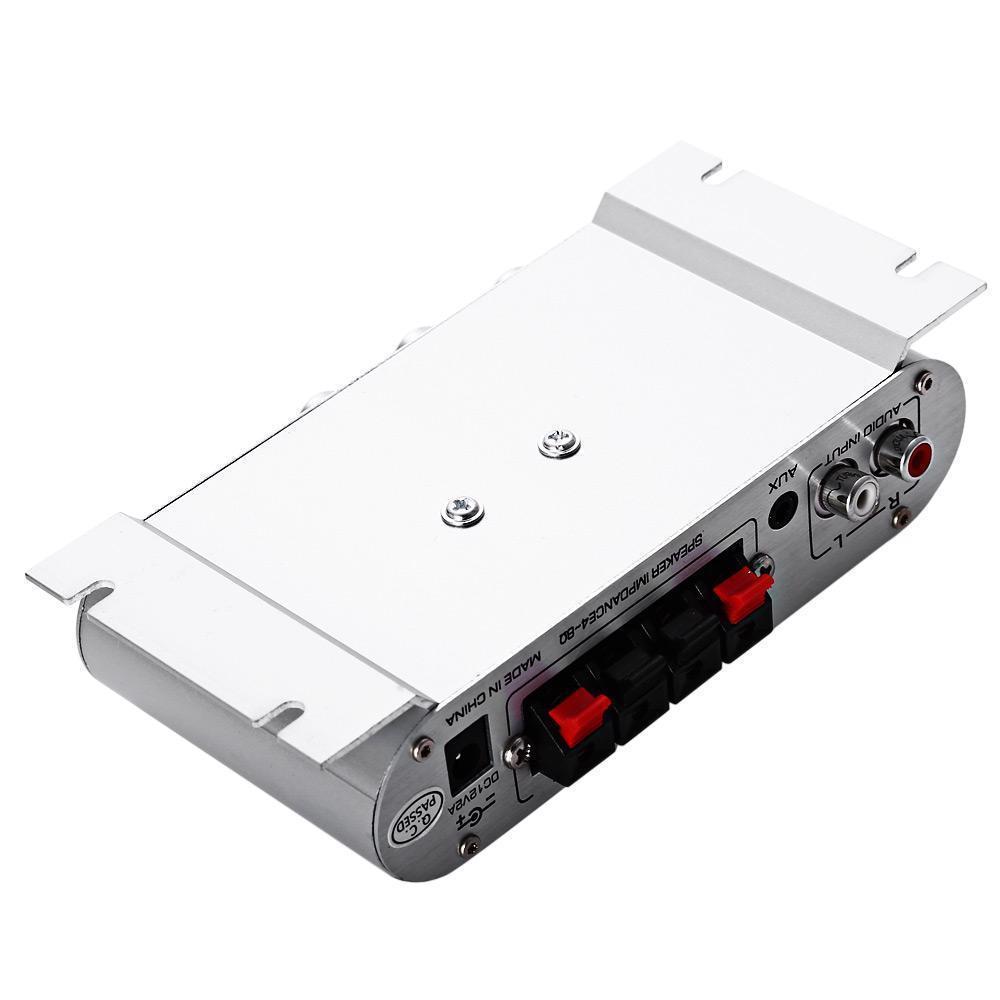 HKM-079827 15W Dual Channel HIFI Amplifier Woofer for Car & Boat - Model LP-808, RCA Connection, Aluminum Alloy