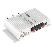 HKM-079827 15W Dual Channel HIFI Amplifier Woofer for Car & Boat - Model LP-808, RCA Connection, Aluminum Alloy