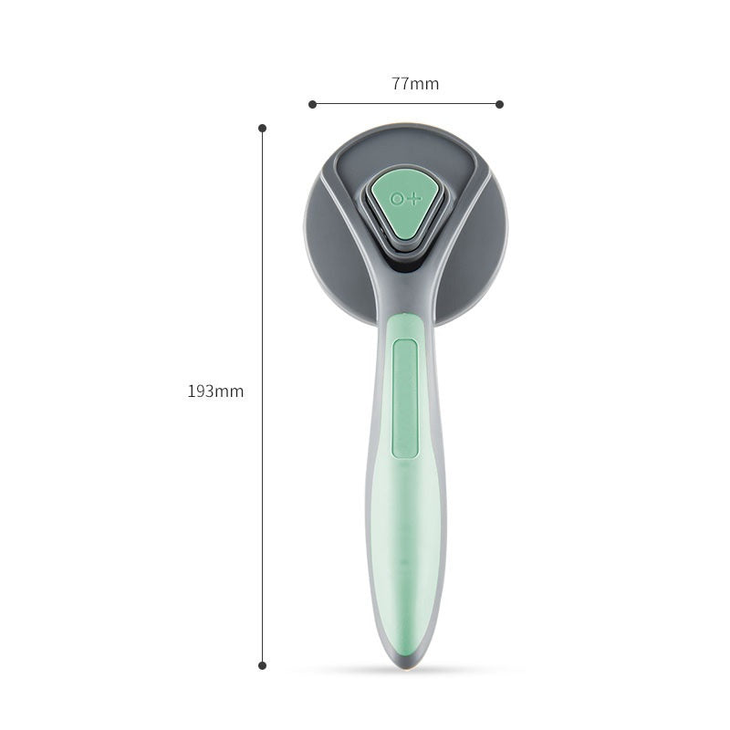 HKM-0798781 Cat and Dog Petting Massage Hair Removal Comb in Pink, Green and Gray