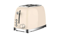 HKM-079891 Retro 2-Slice Electric Toaster with 1-6 Level Browning Control for Everyday Use