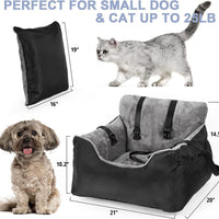 HKM-0799421 Deluxe Pet Car Dog Travel Seat - Soft Cloth, Multiple Colors, 55*50*35cm