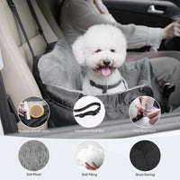 HKM-0799421 Deluxe Pet Car Dog Travel Seat - Soft Cloth, Multiple Colors, 55*50*35cm