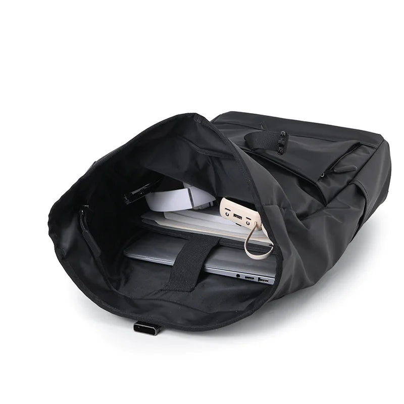 HKM-080211 Waterproof Roll-Up Oxford Backpack with Large Capacity for Short-Distance Travel
