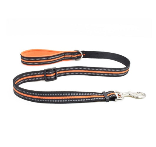 HKM-0802749 Nylon Assisted Retractable Dog Leash - Adjustable Length - Multiple Colors Available