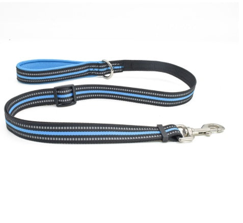HKM-0802749 Nylon Assisted Retractable Dog Leash - Adjustable Length - Multiple Colors Available