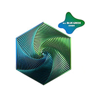 HKM-080275 3D Printed Fractal Hexagon Fidget Spiral Toy for Stress Relief and Anxiety Management