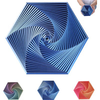 HKM-080275 3D Printed Fractal Hexagon Fidget Spiral Toy for Stress Relief and Anxiety Management
