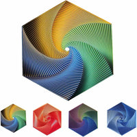 HKM-080275 3D Printed Fractal Hexagon Fidget Spiral Toy for Stress Relief and Anxiety Management