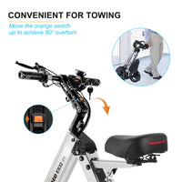 HKM-080339 Electric Tricycle Mobility Scooter with 10-Inch Tires, 250W Motor, Foldable Design, and Reverse Function