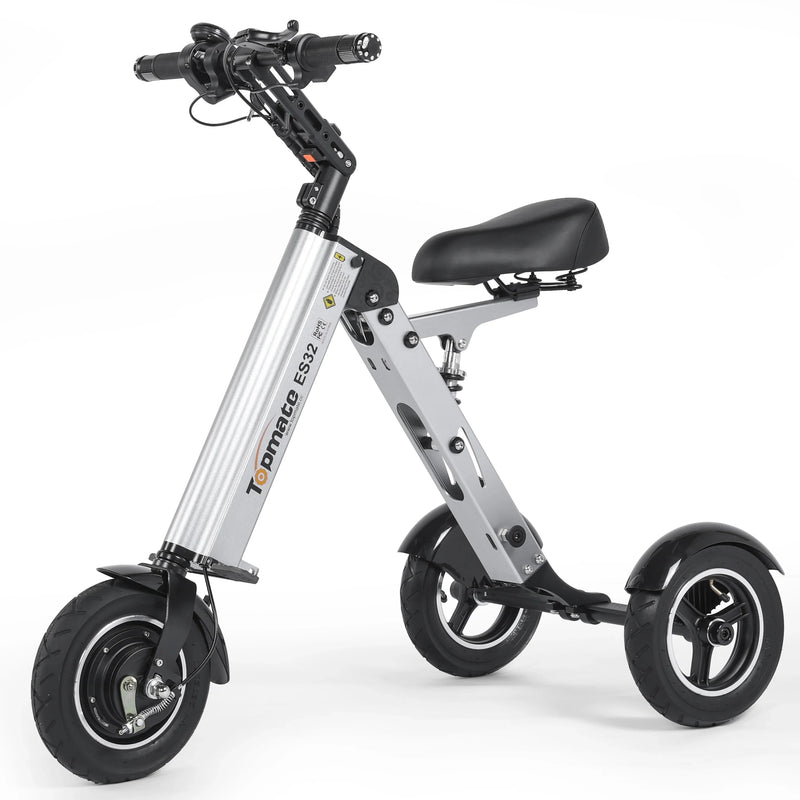 HKM-080339 Electric Tricycle Mobility Scooter with 10-Inch Tires, 250W Motor, Foldable Design, and Reverse Function