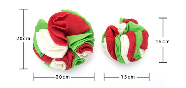 HKM-0803773 Eco-Friendly Polar Fleece Snuffle Ball Mat for Dogs and Cats - Interactive Foraging Puzzle Toy
